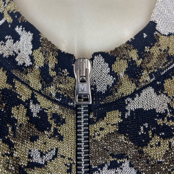 Missoni Women's Gold and Black Bodycon Dress Sz 38 (EUR 8) - Picture 7 of 11